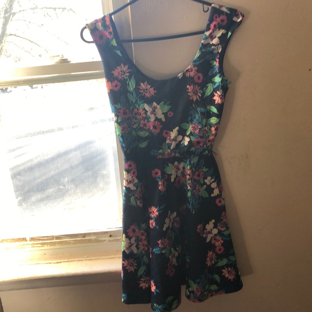 Flora navy blue dress